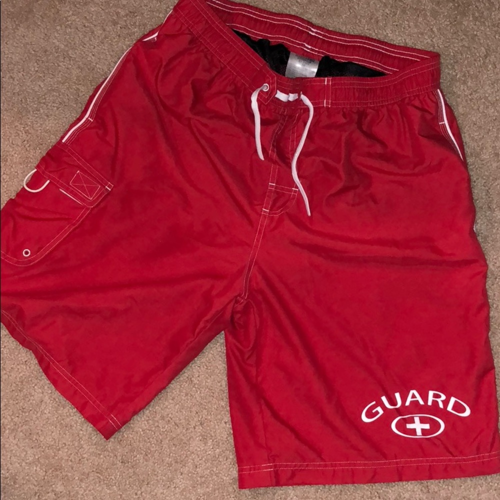 Lifeguard swim trunks